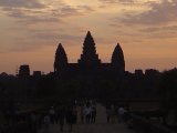 Siluette von Angkor Wat