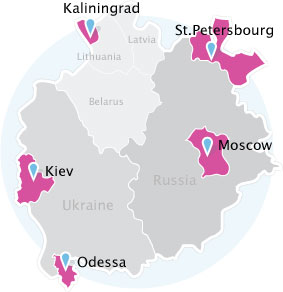 StudyRussian learn russian map