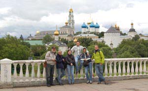 Student on excursion at Sergiev Posad