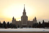 Moscow State University in Wintertime